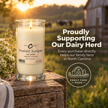 Frosted Juniper Soy Candle - 22 oz. Status Jar