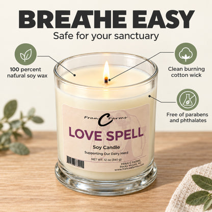 Love Spell Soy Candle - 12 oz. Status Jar