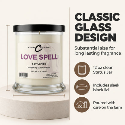 Love Spell Soy Candle - 12 oz. Status Jar