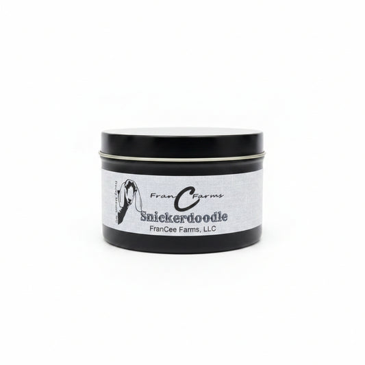 Snickerdoodle Soy Candle - 8 oz. Tin product image 2 from FRAN C FARMS