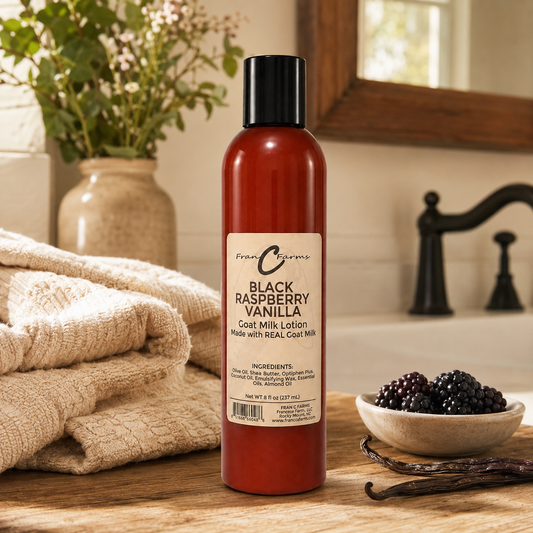 Black Raspberry Vanilla Goat Milk Lotion - Made With REAL Goat Milk