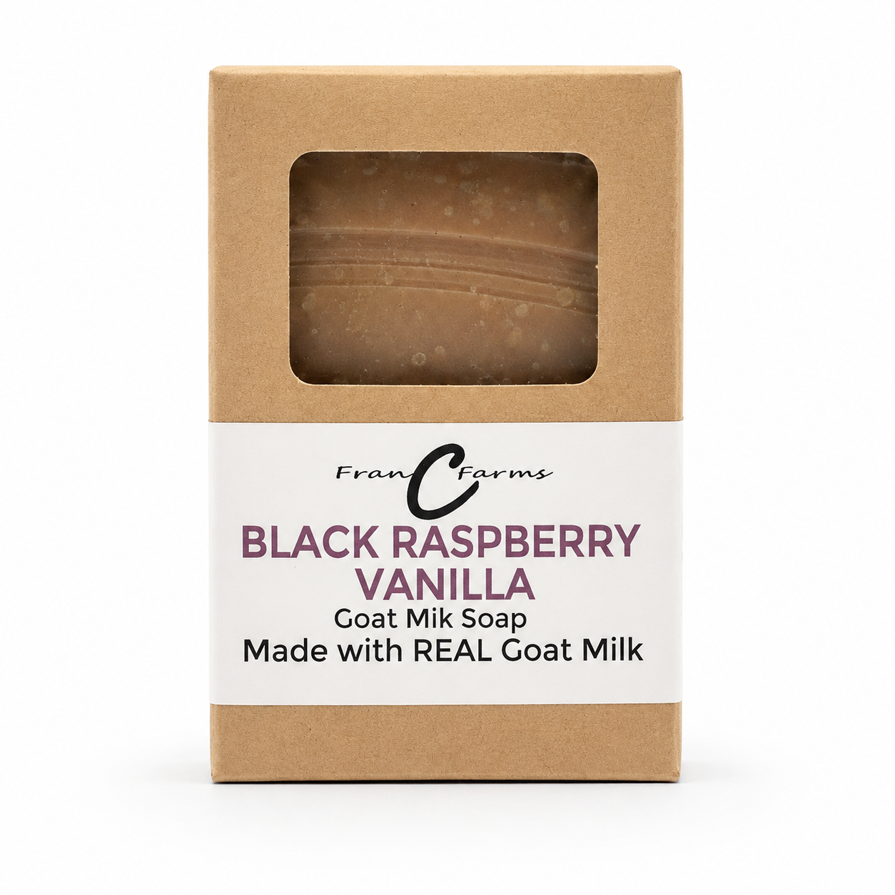 Black Raspberry Vanilla Goat Milk Soap - Made From REAL Goat Milk