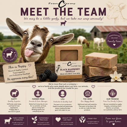 Black Raspberry Vanilla Goat Milk Soap - Made From REAL Goat Milk