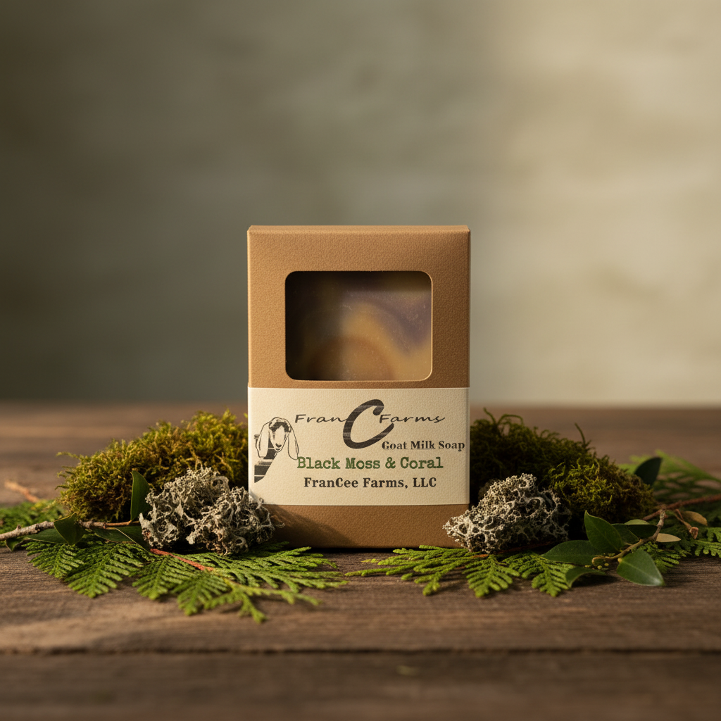 Black Moss Goat Milk Soap