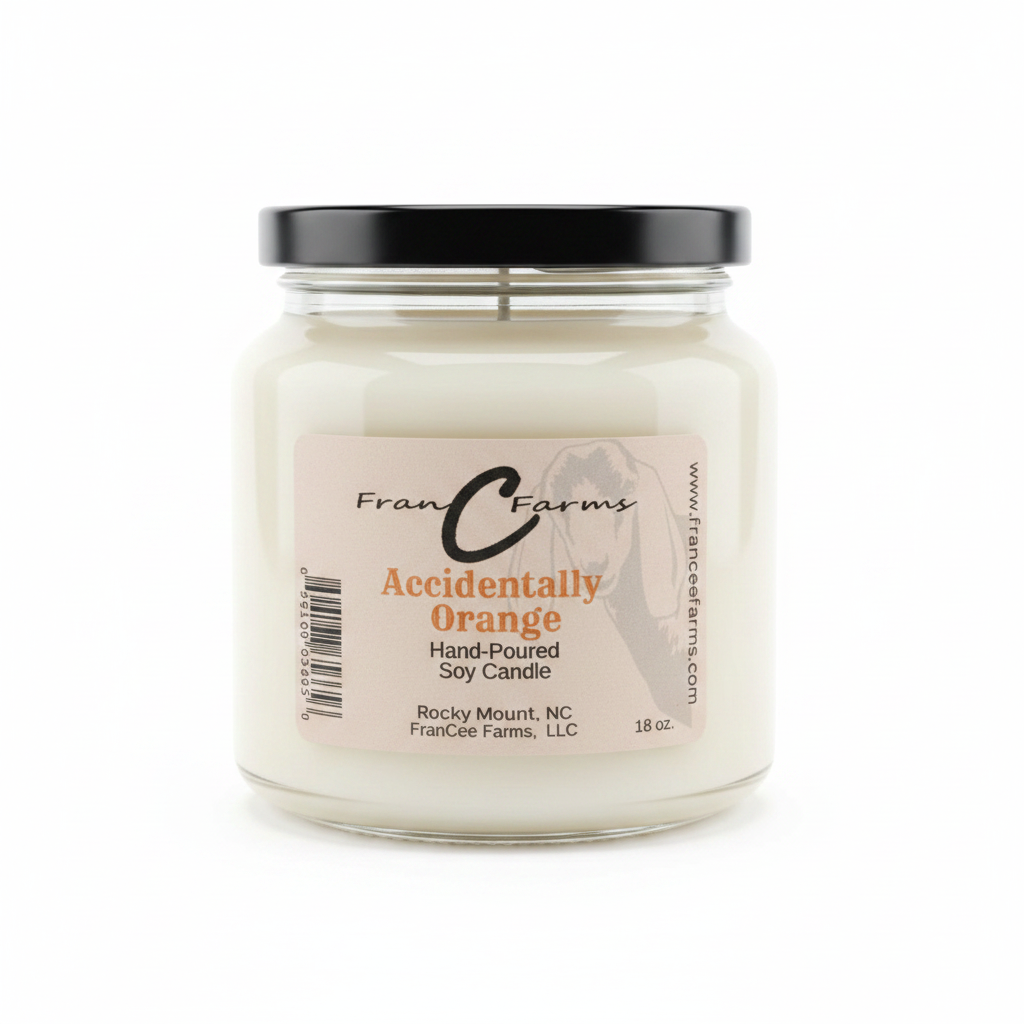 Accidentally Orange Soy Candle - 18 oz. Apothecary Jar