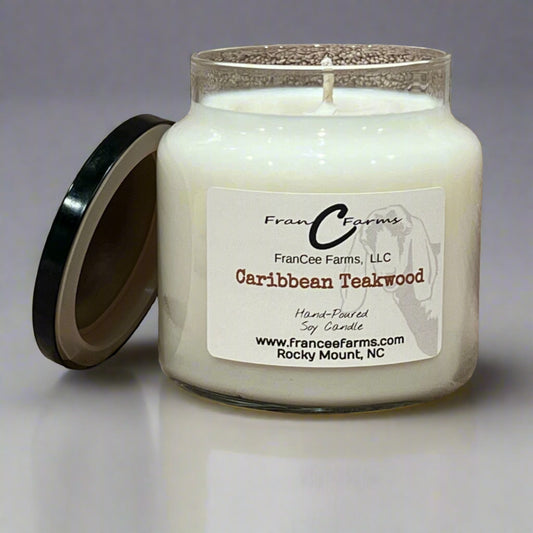 Caribbean Teakwood Apothecary Candle