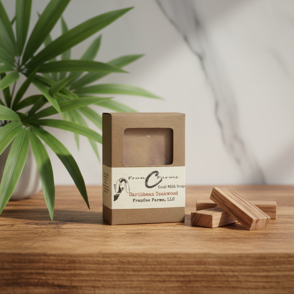 Caribbean Teakwood Goat Milk Soap