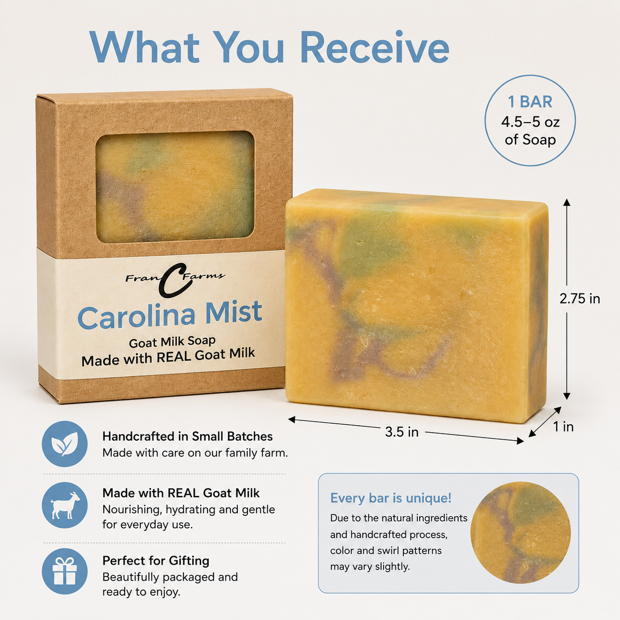 Carolina Mist Goat Milk Soap
