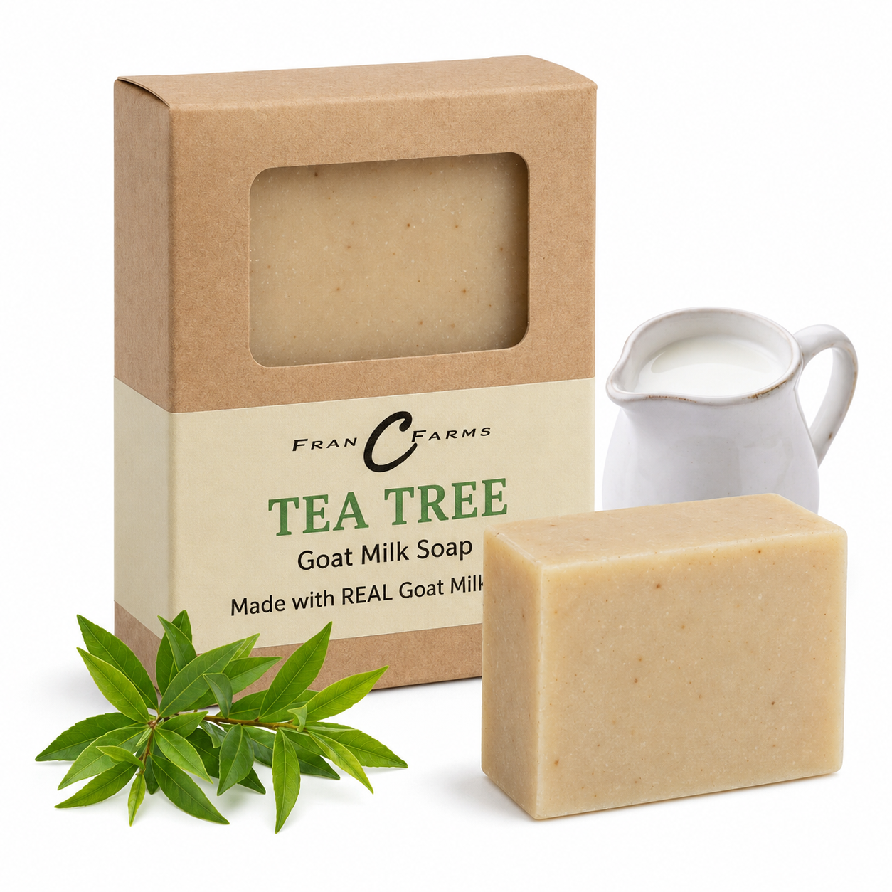 Tea Tree Goat Milk Soap – Made with REAL Goat Milk
