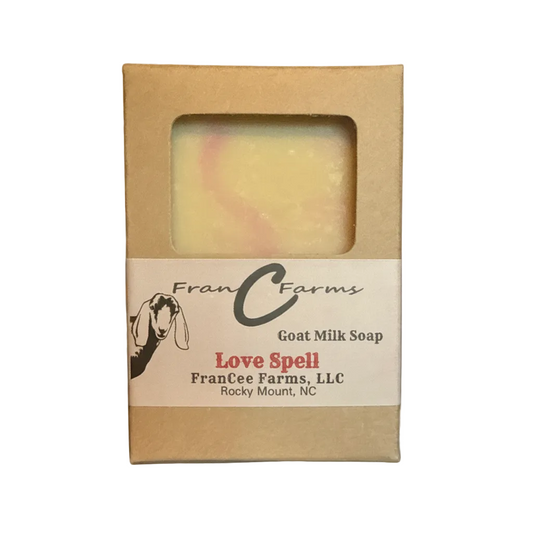 Love Spell Goat Milk Soap - Made with REAL Goat Milk product image 2 from FRAN C FARMS