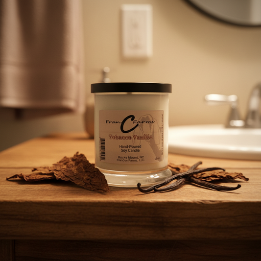 Tobacco Vanilla Soy Candle - 12 oz. Status Jar