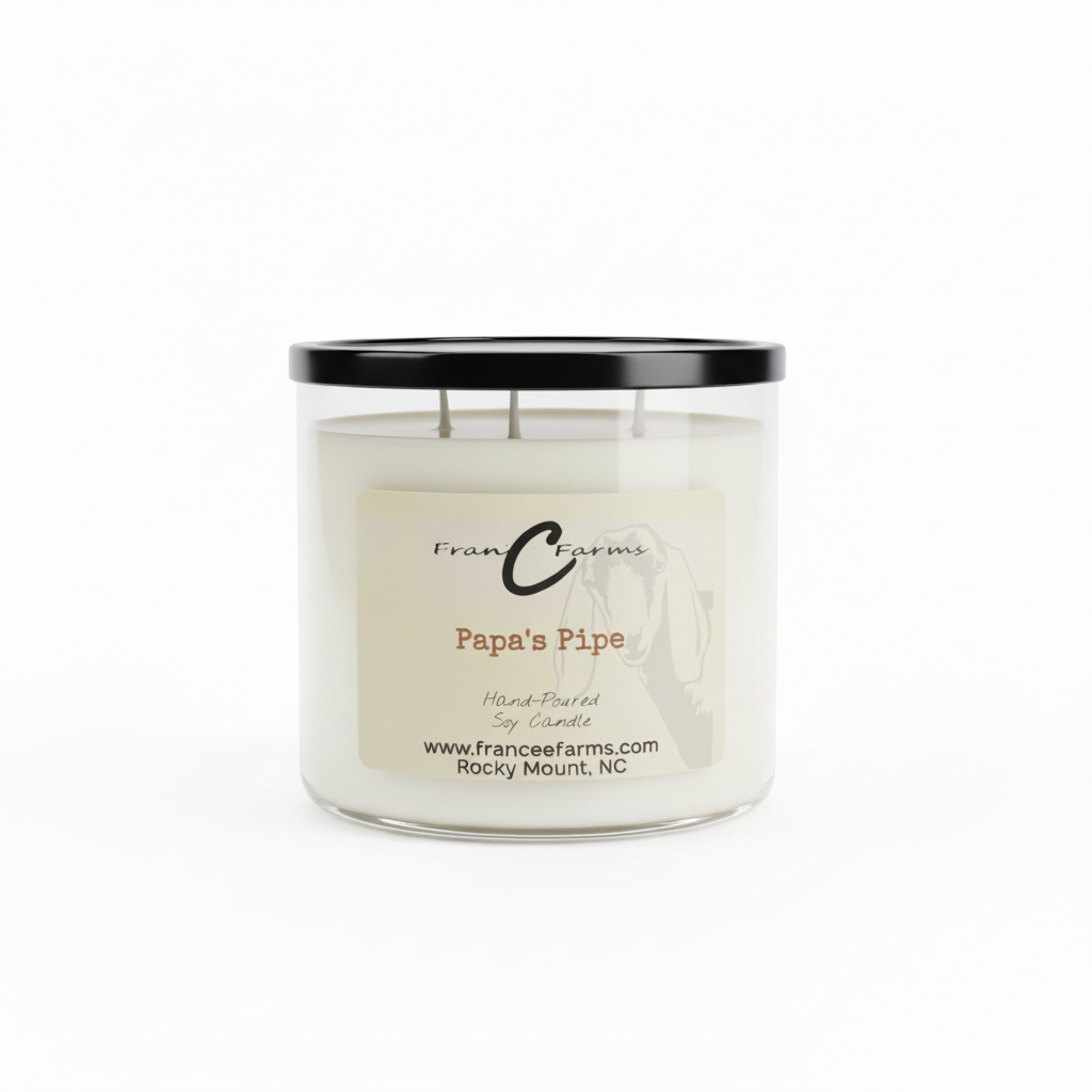 Papa's Pipe Soy Wax Candle - 20 oz. 3 Wick