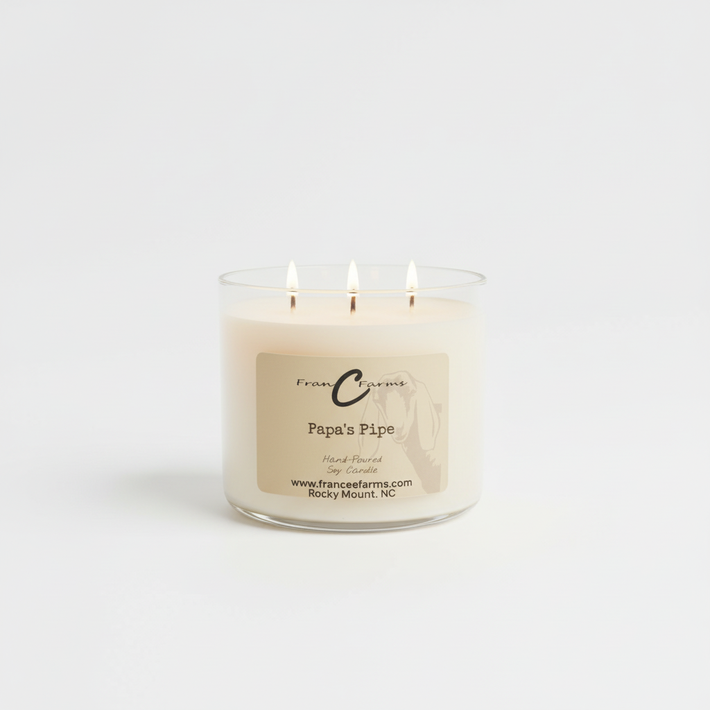 Papa's Pipe Soy Wax Candle - 20 oz. 3 Wick