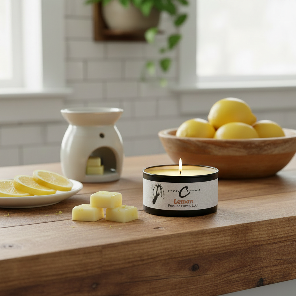 Lemon Soy Candle Tin - 8 oz. Tin