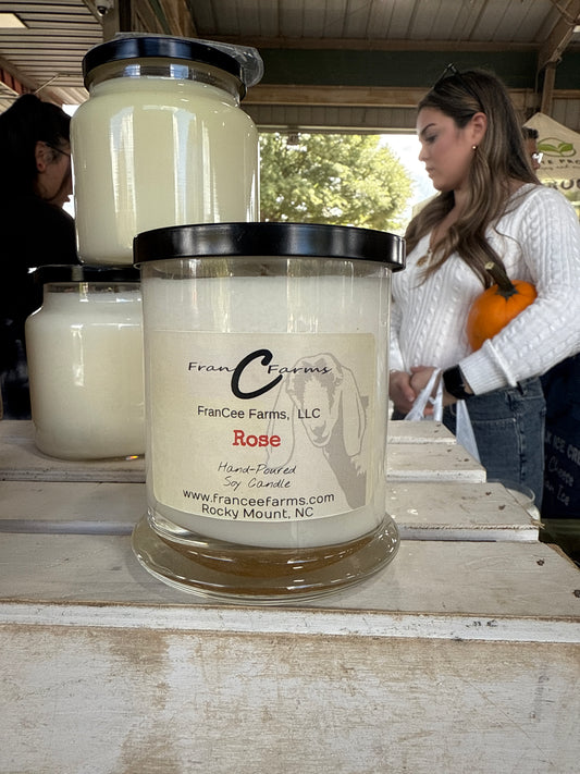 Rose Soy Candle 12/S