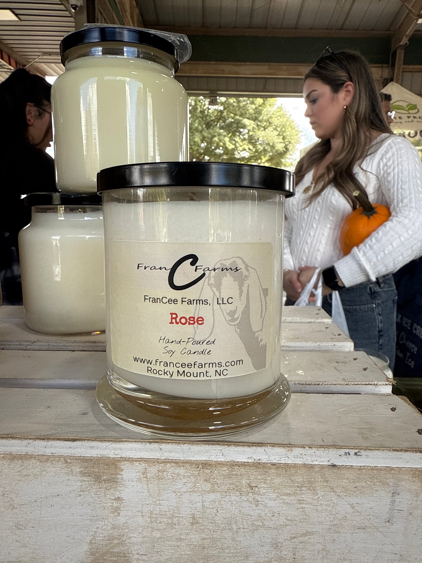 Rose Soy Candle 12/S