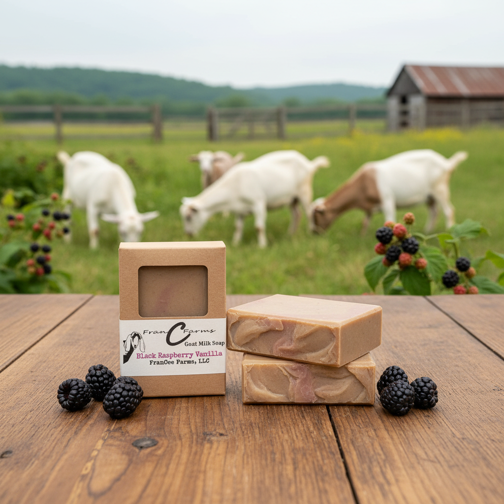 Black Raspberry Vanilla Goat Milk Soap