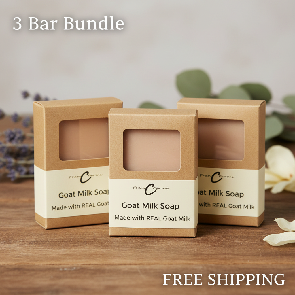Naturally Unscented Goat Milk Soap – Made with REAL Goat Milk