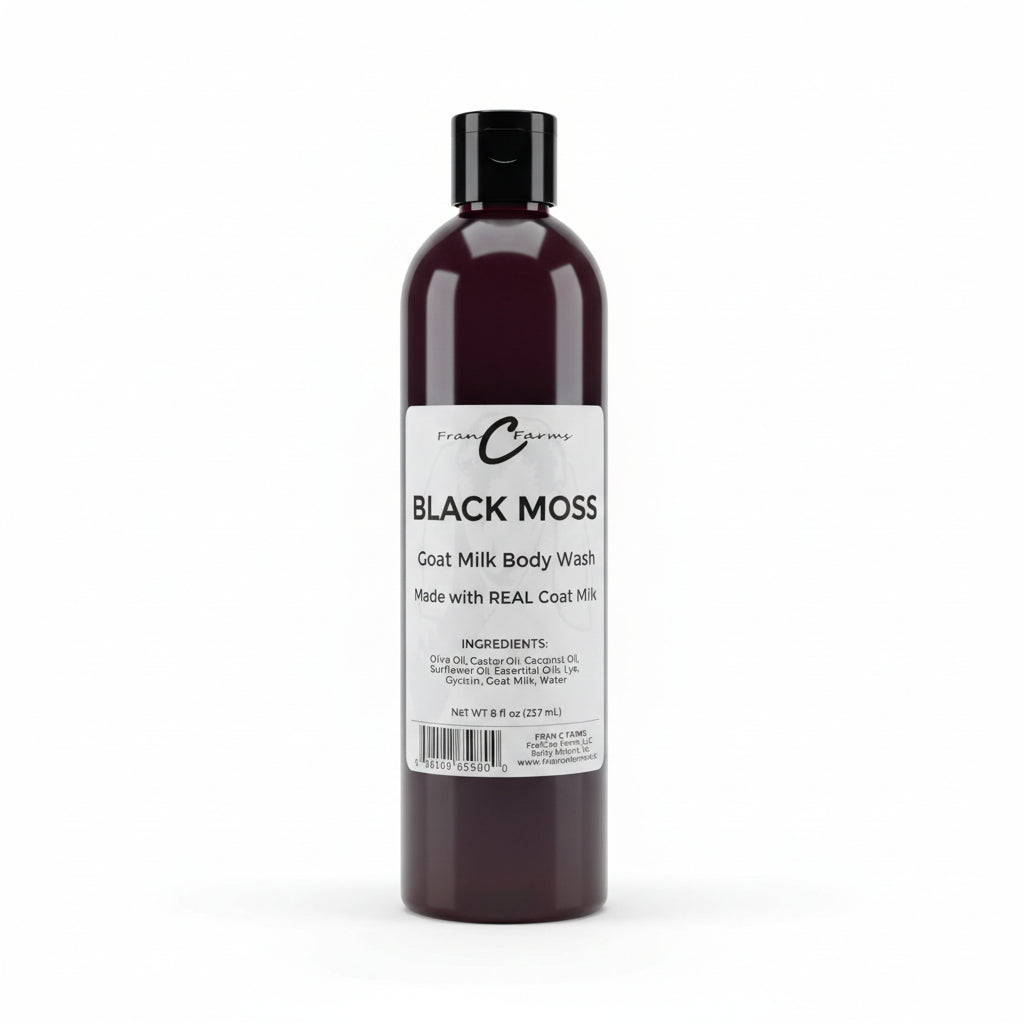 Black Moss Goat Milk Body Wash - Made with REAL Goat Milk