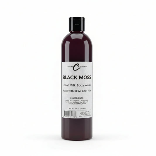 Black Moss Goat Milk Body Wash - Made With REAL Goat Milk