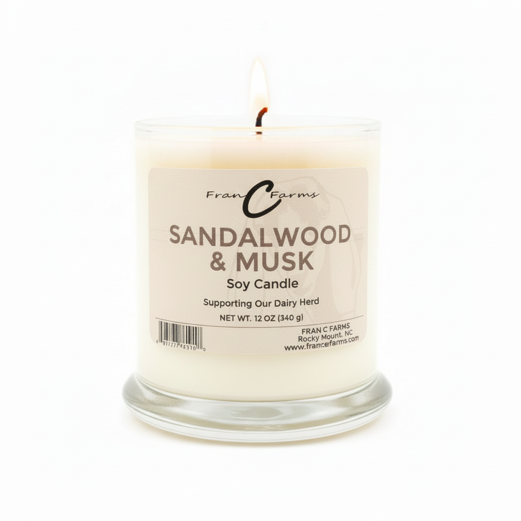 Sandalwood & Musk Soy Candle - 12 oz. Status Jar