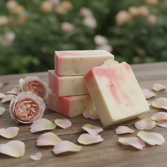 Rose Petal Goat Milk Soap product image 2 from FRAN C FARMS