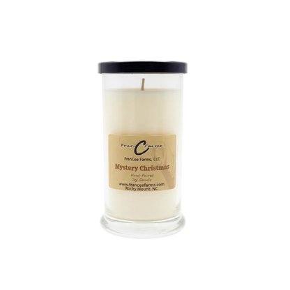 Mystery Christmas Soy Candle - 21 oz. Status Jar with layered holiday scents
