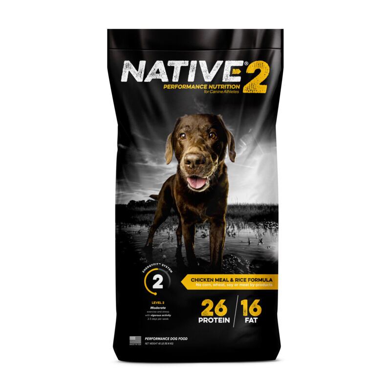 Native Level 2 Dog Food 40 lb bag from Kent Nutrition Group