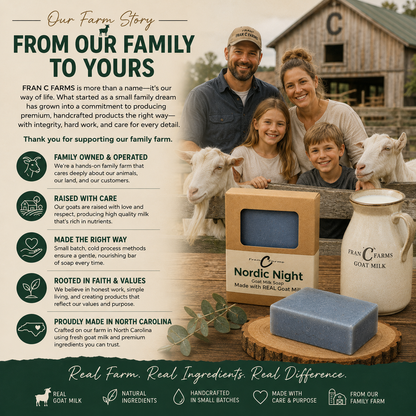 Nordic Night Goat Milk Soap - Made with REAL Goat Milk