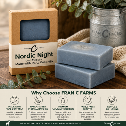 Nordic Night Goat Milk Soap - Made with REAL Goat Milk