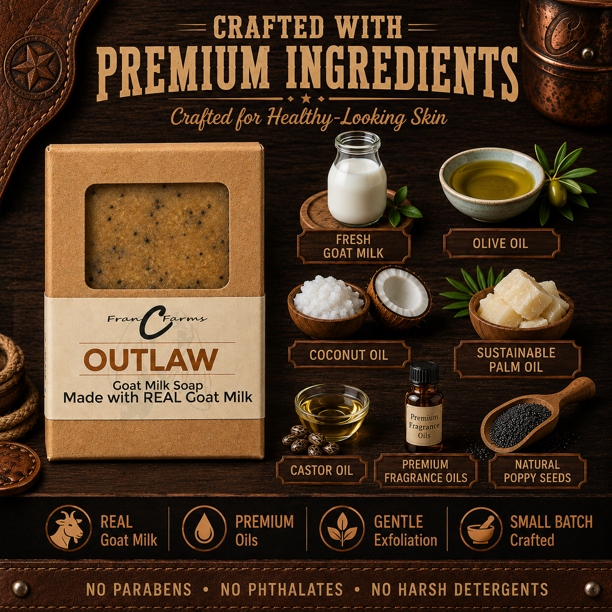Outlaw Goat Milk Soap - Made with REAL Goat Milk