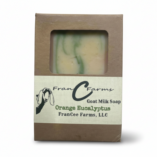 Orange Eucalyptus Goat Milk Soap product image 2 from FRAN C FARMS