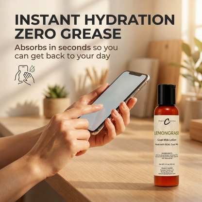 Lemongrass Goat Milk Lotion - Made With REAL Goat Milk