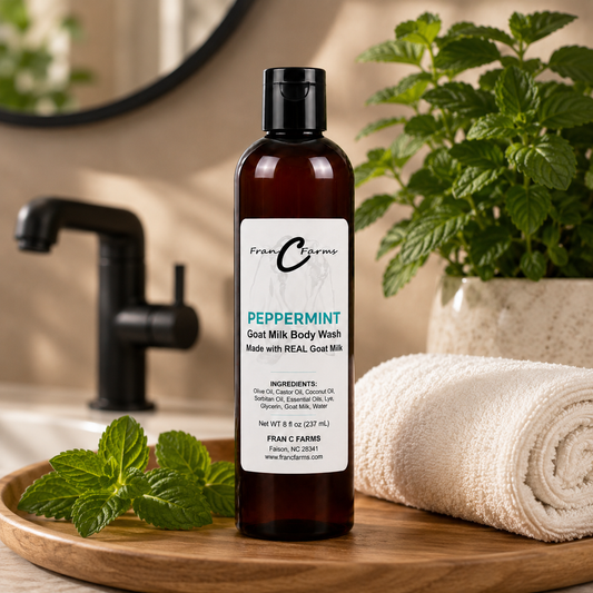Peppermint Goat Milk Body Wash – Made with REAL Goat Milk