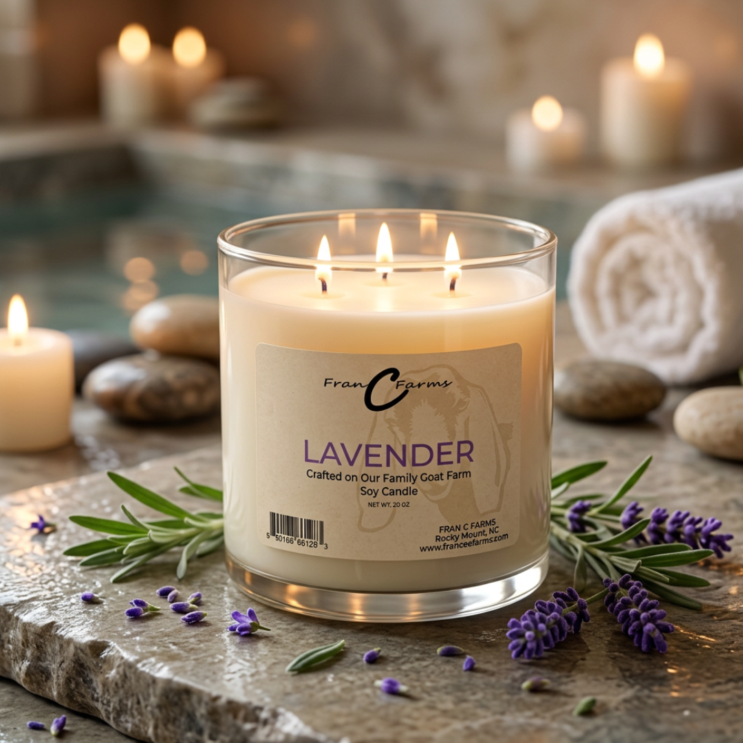 Lavender Soy Candle - 20 oz 3 Wick