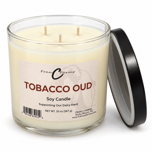 Tobacco Oud Soy Candle - 20 oz. 3 Wick