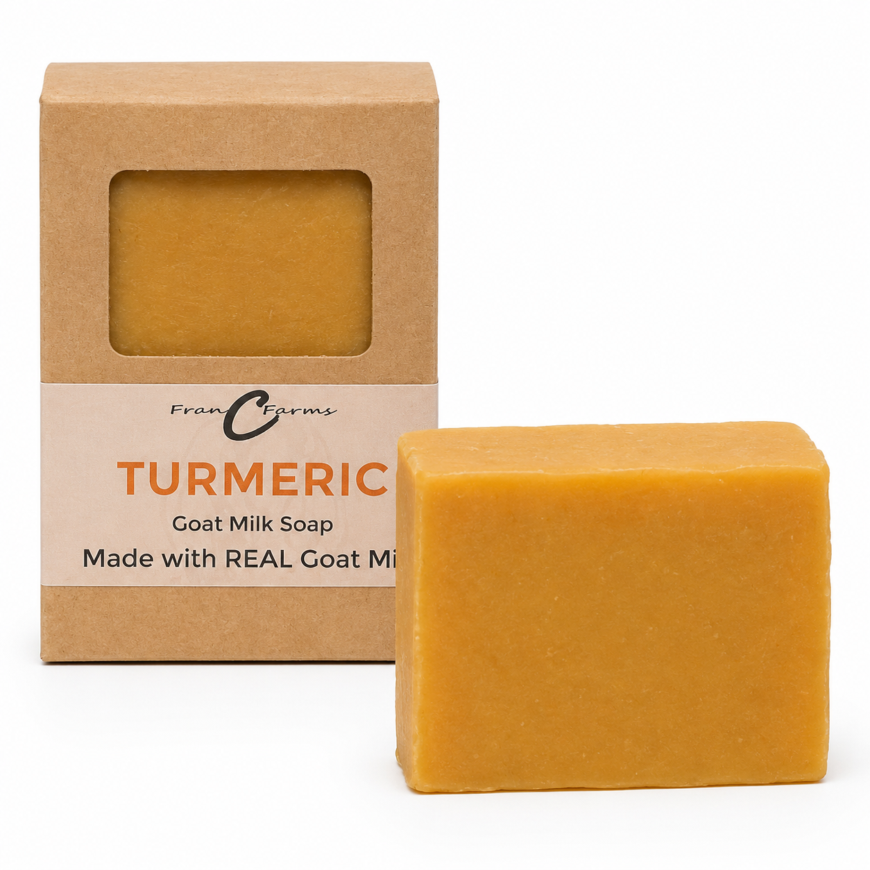 Turmeric Goat Milk Soap- Made With REAL Goat Milk