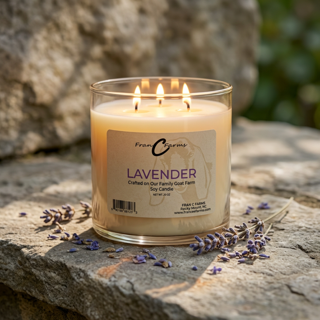 Lavender Soy Candle - 20 oz 3 Wick