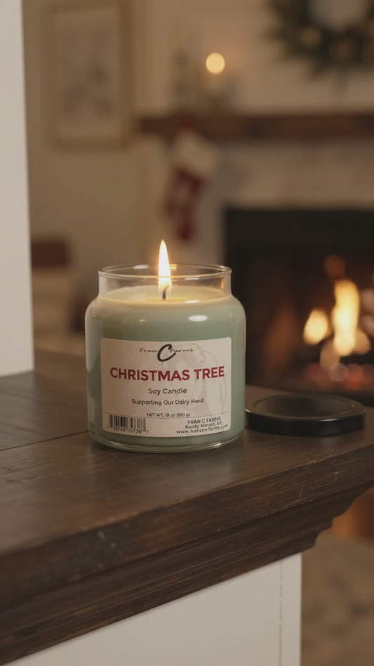 Christmas Tree Soy Candle - 18 oz. Apothecary Jar