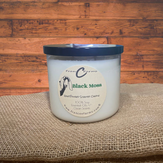 Black Moss & Coral 3 Wick Candle