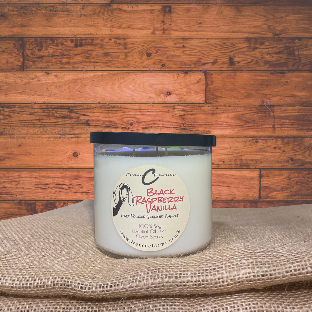 Black Raspberry Candle Black Raspberry Vanilla Soy Candle - 20 oz. 3 Wick – Francee Farms