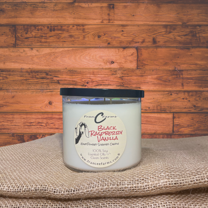 Black Raspberry Vanilla Soy Candle - 20 oz. 3 Wick