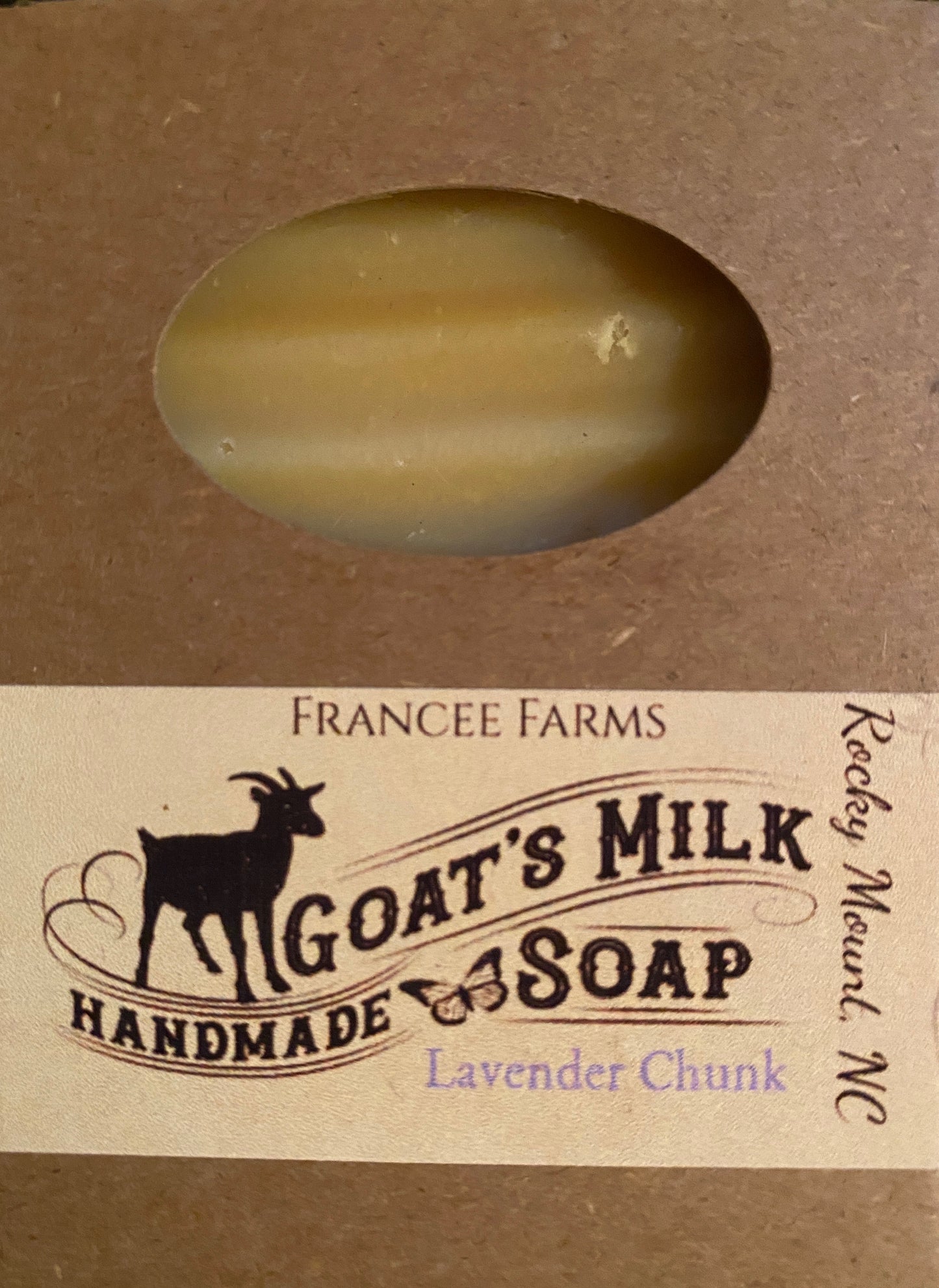 Lavender Chunk Goat Milk Soap