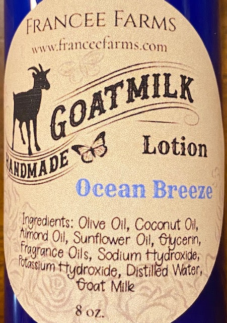 Ocean Breeze Goat Milk Lotion