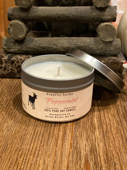 Peppermint Candle Tin