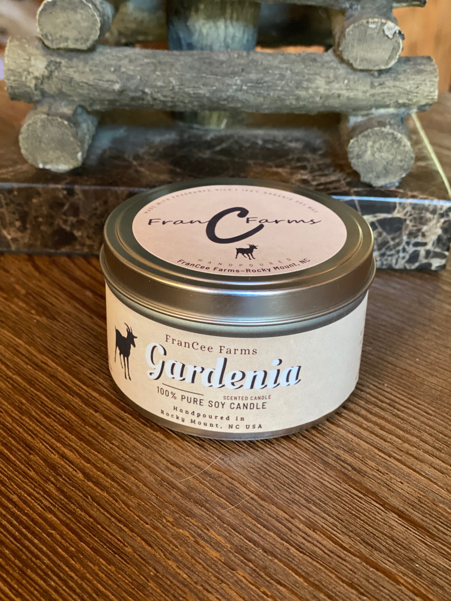 Gardenia Candle Tin
