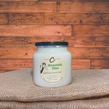 Mountain Pine Soy Candle - 18 oz. Apothecary Jar