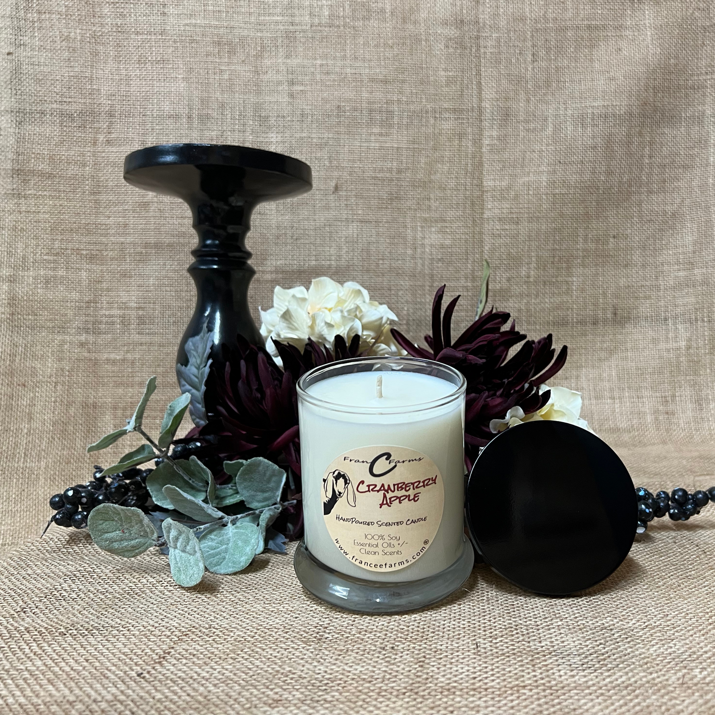 Cranberry Apple Candle (12/S)