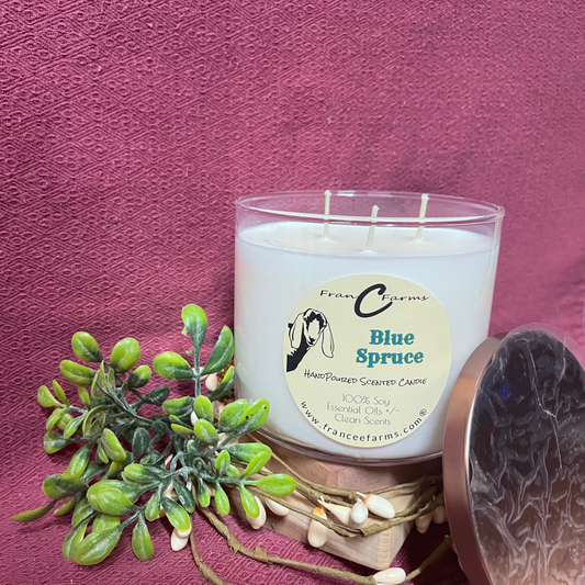 Blue Spruce 3 Wick Candle